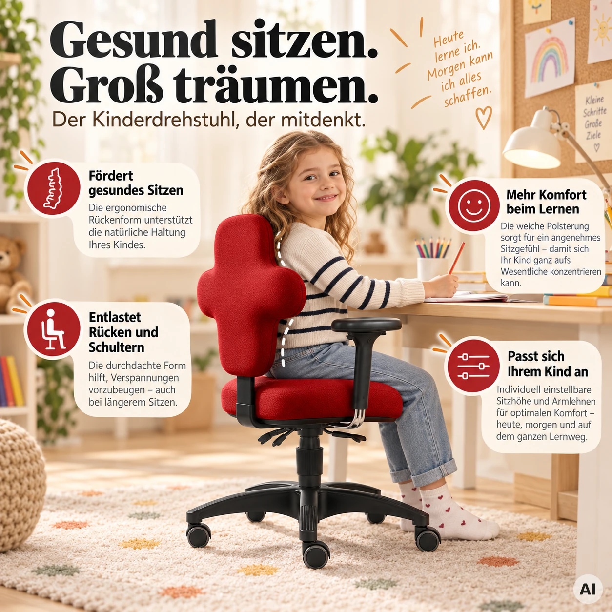 Air Kids - Bürostuhl für Kinder