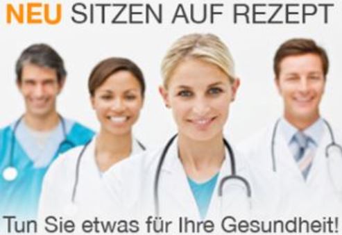 Bürostuhl Sitzen auf Rezept