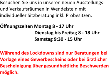 1000-Stühle in Baden Öffnungszeiten