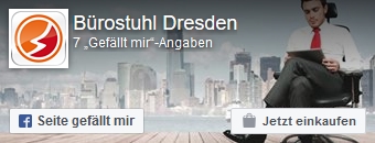 Zur Facebookseite von Buerostuhl-Dresden.com