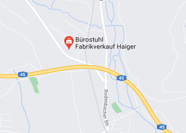 Google Anfahrt zu Bürostuhl Fabrikverkauf Haiger