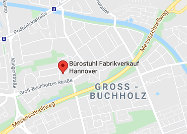 Google Anfahrt zu Bürostuhl Fabrikverkauf Hannover