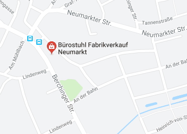 Google Anfahrt zu Buerostuhl-Fabrikverkauf-Neumarkt