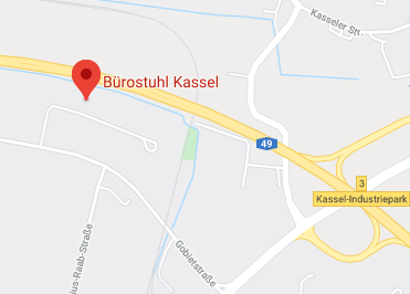 Google Anfahrt zu Bürostuhl Kassel