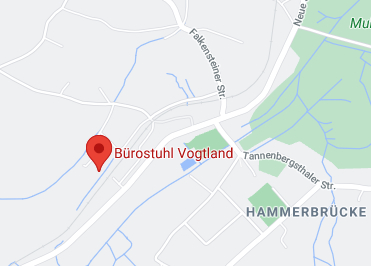 Google Anfahrt zu Bürostuhl Vogtland