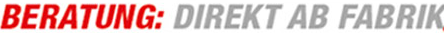 Beratung direkt ab Fabrik in Berlin